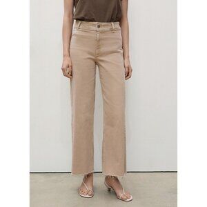 NEW Mango Catherin Culotte Jeans SAND SIZE 6 (EUR 38)/100%AUTHENTIC